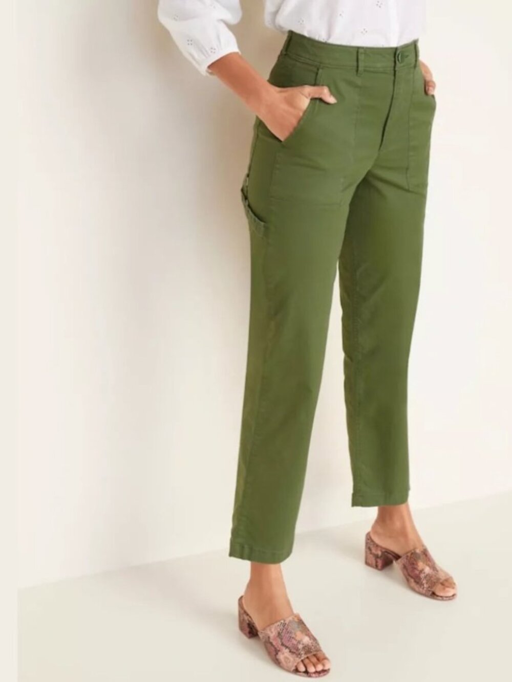 Old Navy High-Waisted Straight Leg Utility Pants